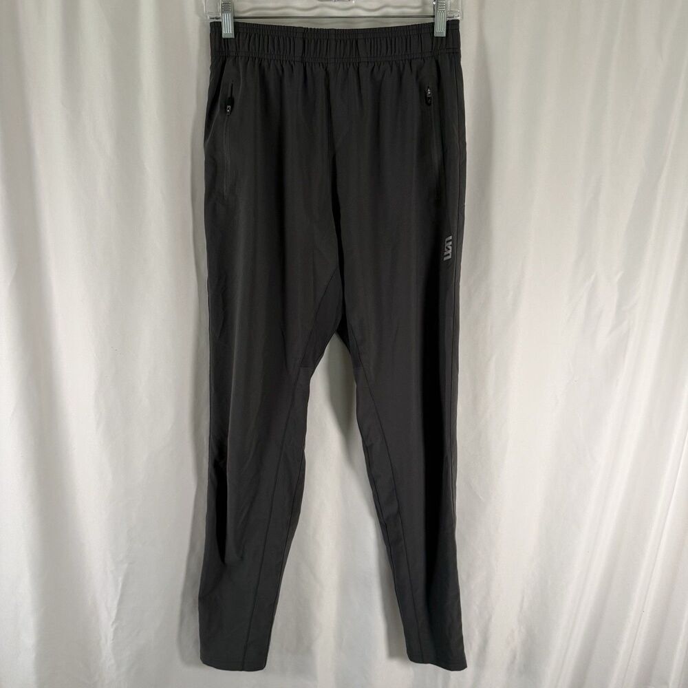 VRST Joggers Men's Small Gray Elastic Waist Pull On Zip Pockets Lightweight
